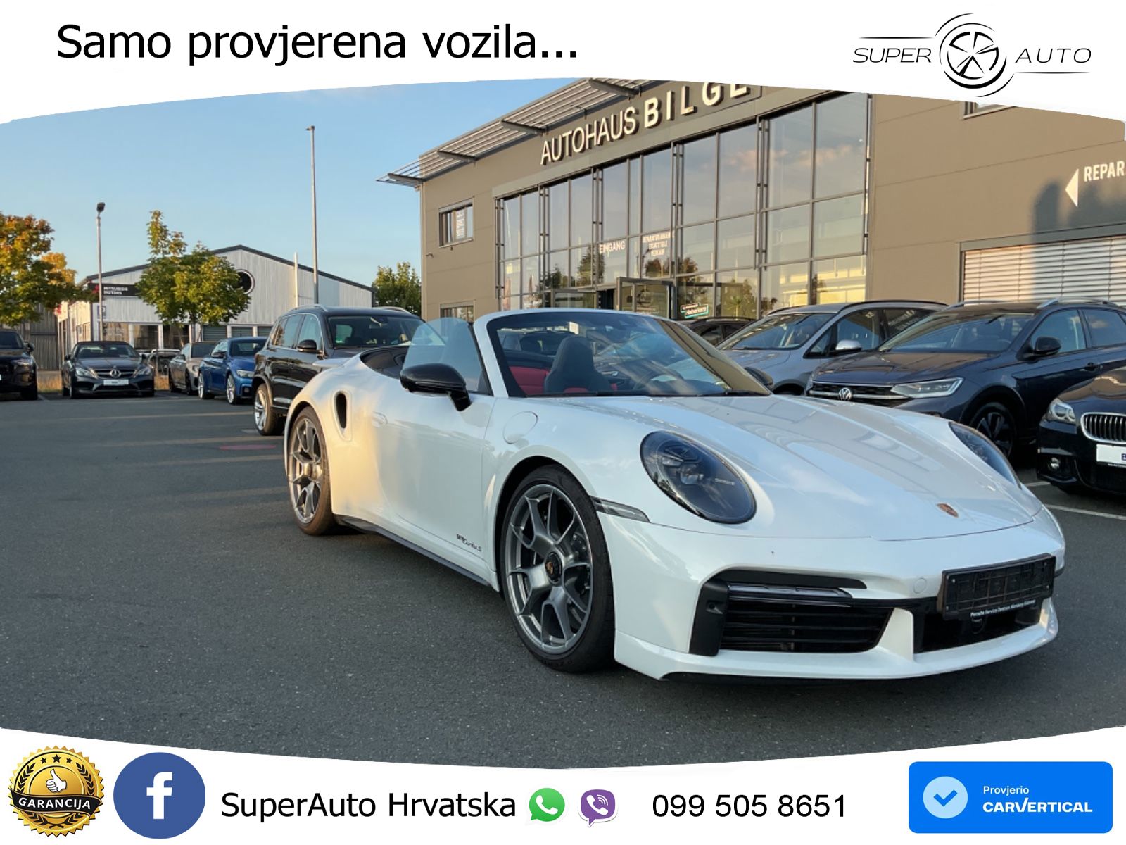 Porsche 911 Turbo S Cabriolet 3.8 (650 KS) PDK ZRAČNI+ACC+GR SJED+KAM