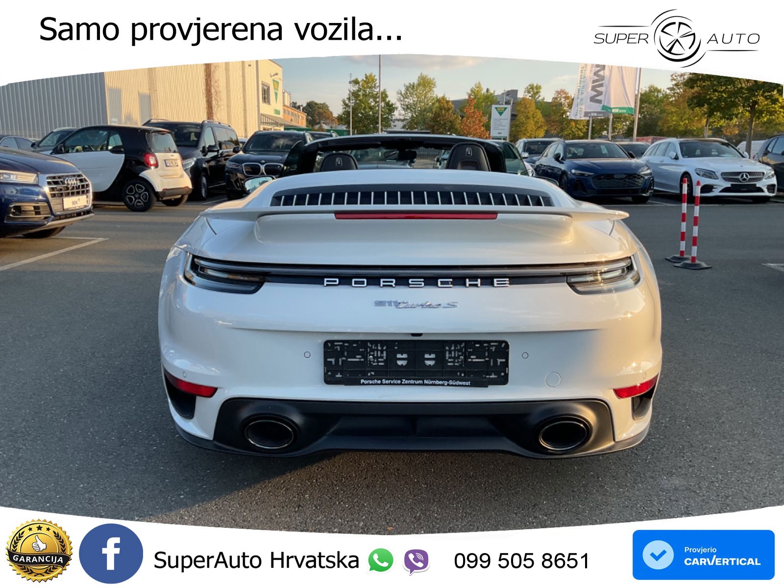 Porsche 911 Turbo S Cabriolet 3.8 (650 KS) PDK ZRAČNI+ACC+GR SJED+KAM