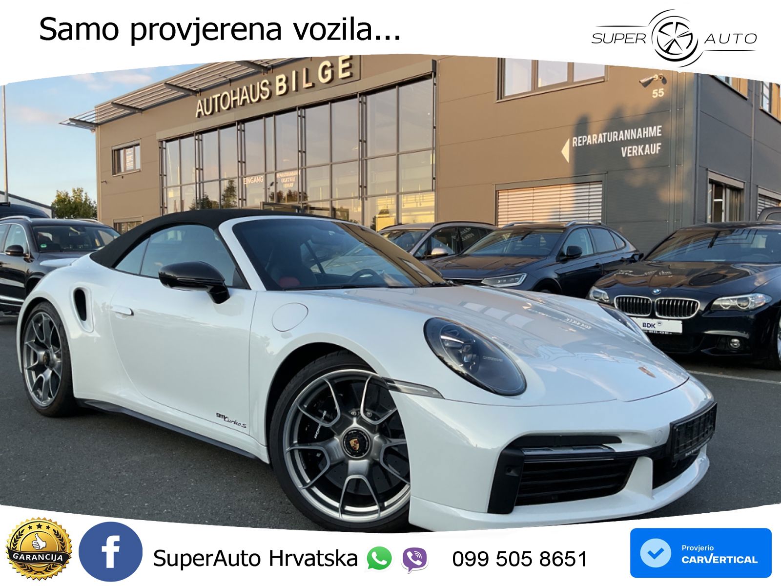Porsche 911 Turbo S Cabriolet 3.8 (650 KS) PDK ZRAČNI+ACC+GR SJED+KAM