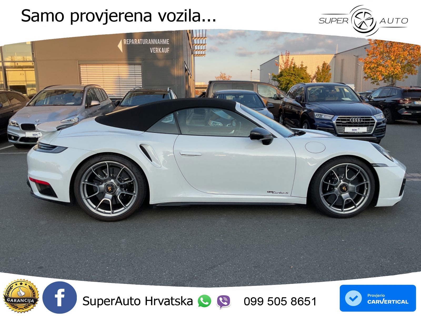 Porsche 911 Turbo S Cabriolet 3.8 (650 KS) PDK ZRAČNI+ACC+GR SJED+KAM