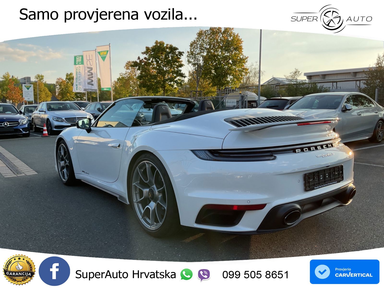 Porsche 911 Turbo S Cabriolet 3.8 (650 KS) PDK ZRAČNI+ACC+GR SJED+KAM