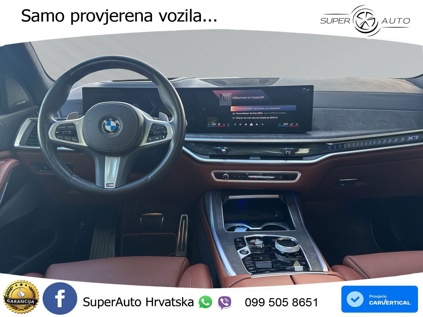 BMW X7 40d (352 KS) xDrive Steptronic M Sport ZRAČNI+ACC+GR SJED+KAM+PANO