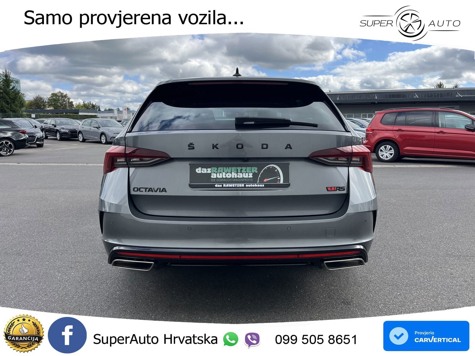 Škoda Octavia Combi RS 2.0 TDI (200 KS) DSG LED+GR SJED+ACC