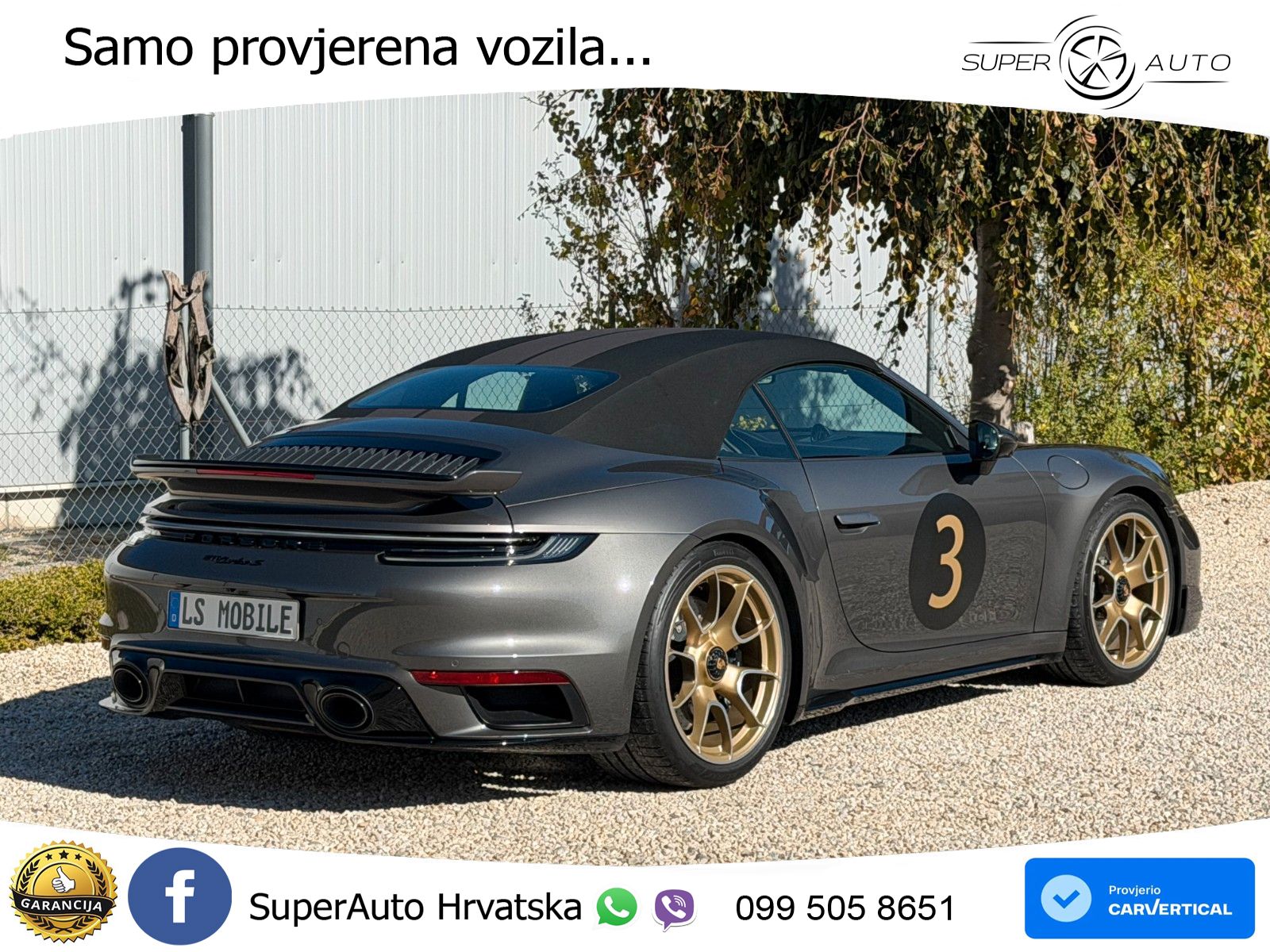 Porsche 911 Turbo S Cabriolet 3.8 (650 KS) PDK ZRAČNI+ACC+GR SJED+KAM