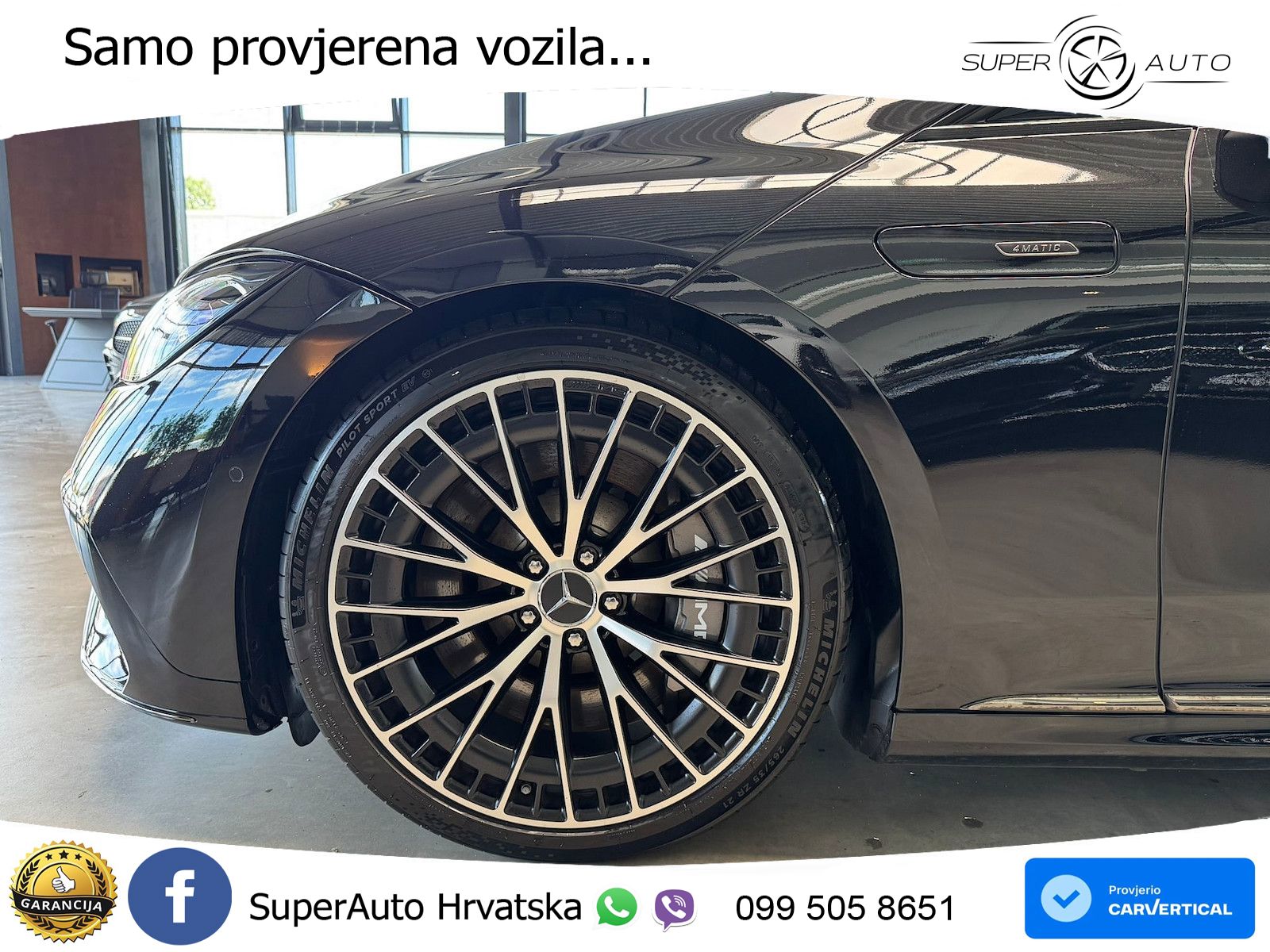 Mercedes EQE AMG 43 100 kWh (476 KS) 4MATIC ZRAČNI+ACC+GR SJED+KAM+PANO