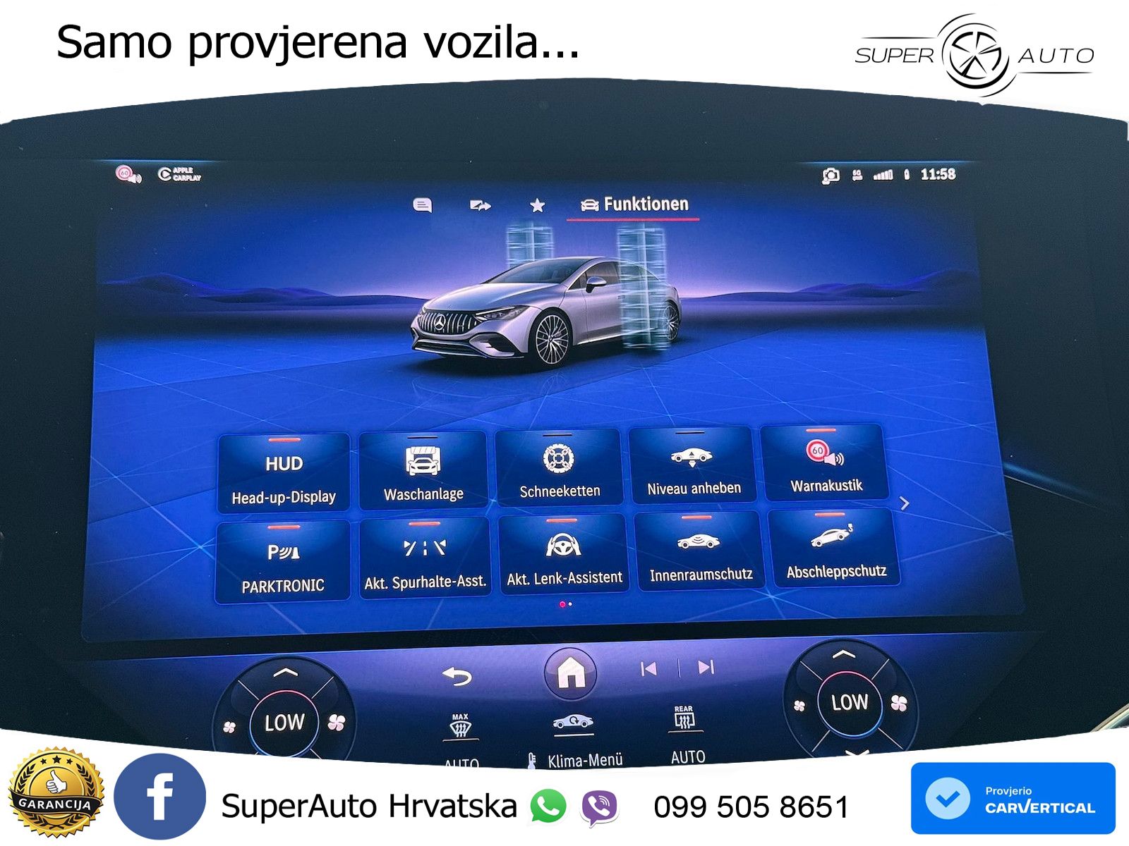 Mercedes EQE AMG 43 100 kWh (476 KS) 4MATIC ZRAČNI+ACC+GR SJED+KAM+PANO
