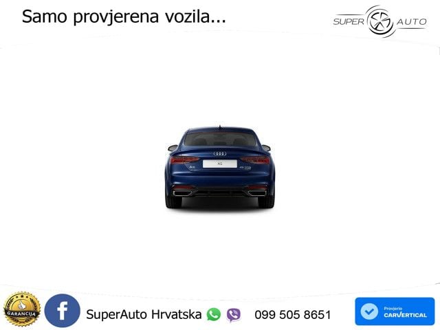 Audi A5 Sportback 45 TFSI (265 KS) quattro S tronic S line MATRIX+GR SJED+KAM
