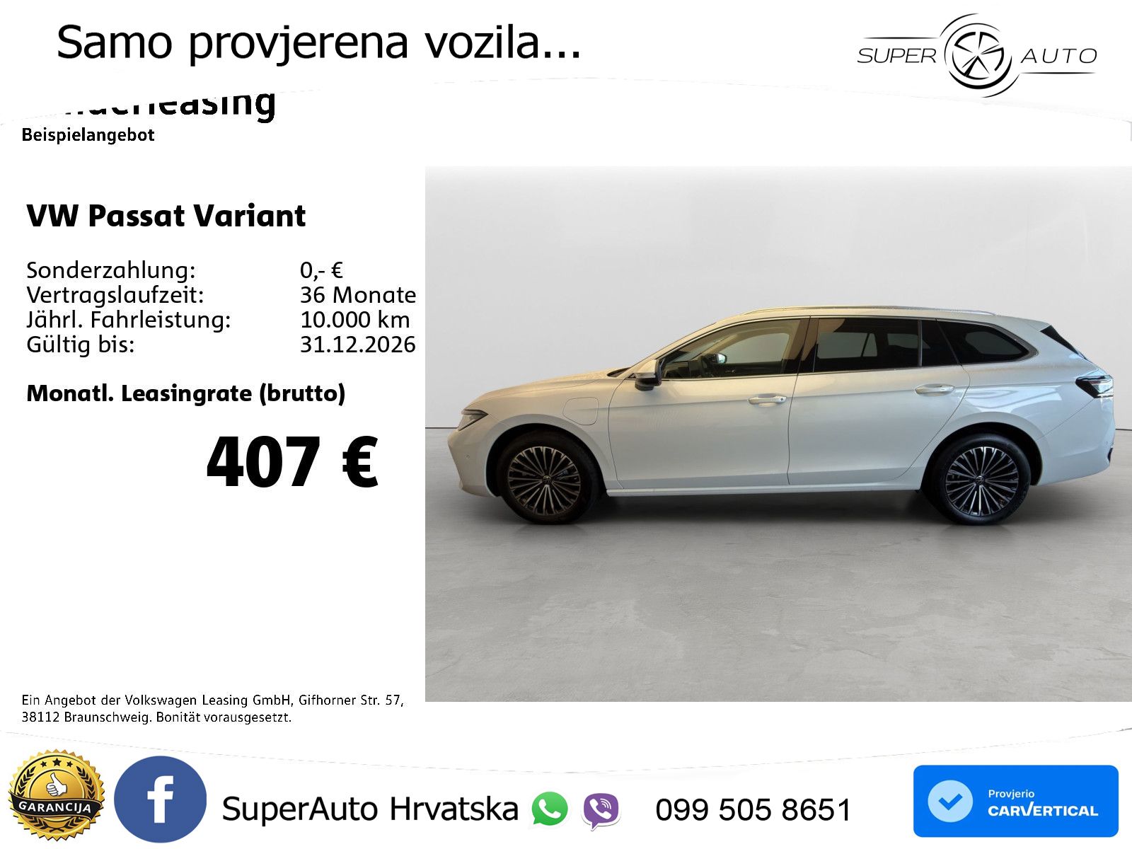 Volkswagen Passat Variant 1.5 TSI (272 KS) eHybrid DSG Elegance LED+GR SJED+ACC