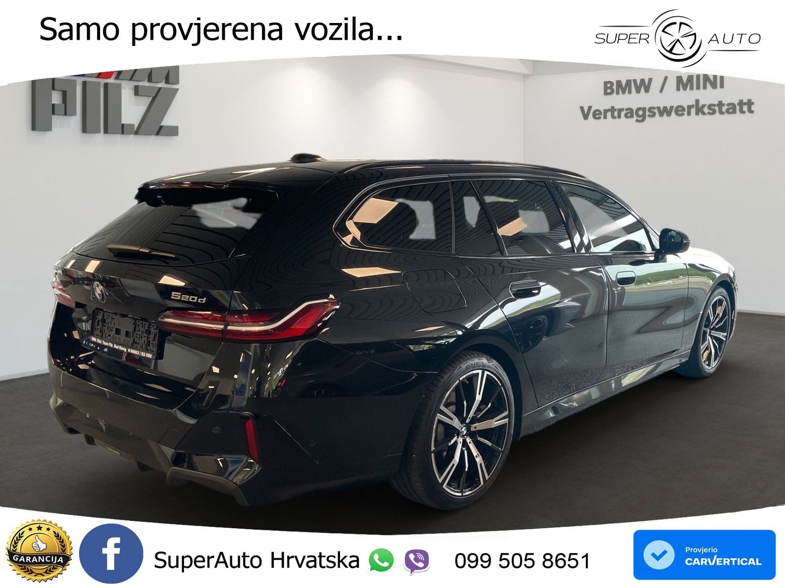 BMW 520d Touring (197 KS) xDrive Steptronic M Sport LED+GR SJED+ACC