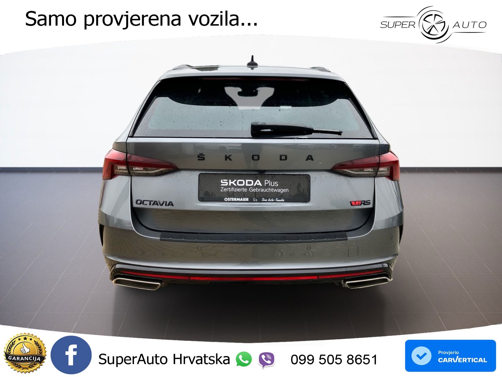 Škoda Octavia Combi RS 2.0 TSI (245 KS) DSG LED+GR SJED+ACC