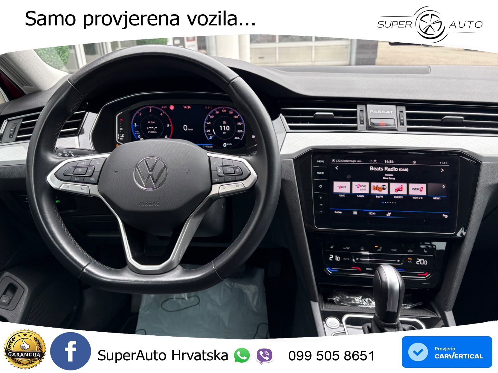 Volkswagen Passat Variant 2.0 TDI (122 KS) DSG Business LED+GR SJED+ACC