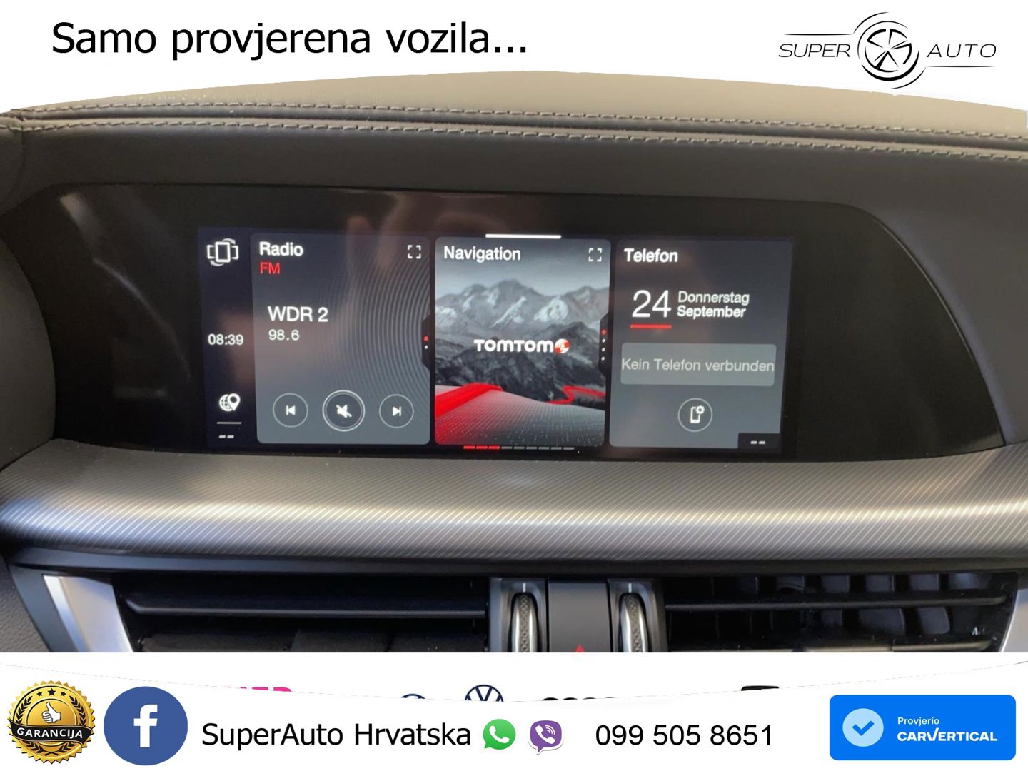 Alfa Romeo Stelvio 2.0 Turbo (280 KS) Q4 Automatic LED+GR SJED+ACC