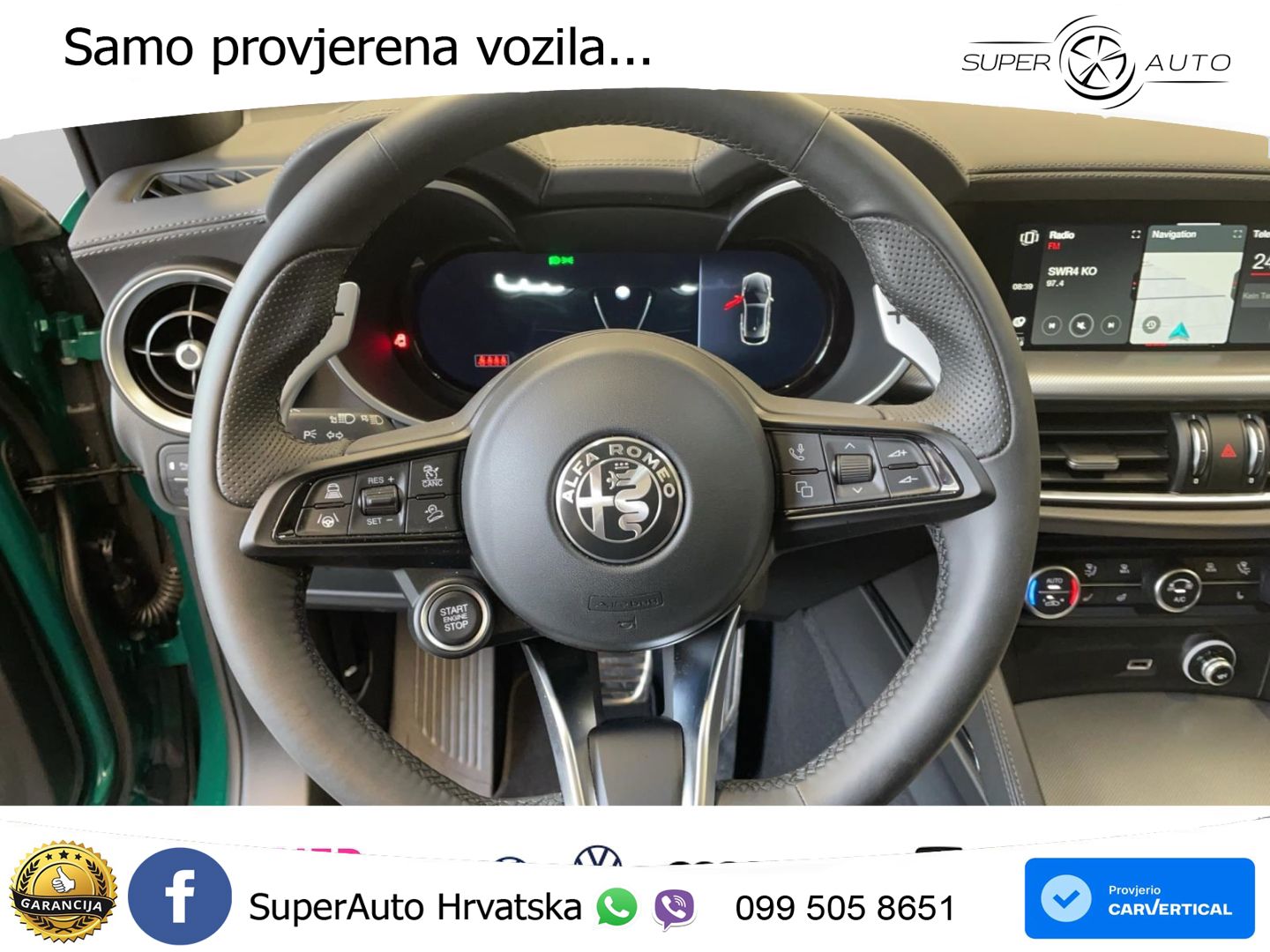 Alfa Romeo Stelvio 2.0 Turbo (280 KS) Q4 Automatic LED+GR SJED+ACC