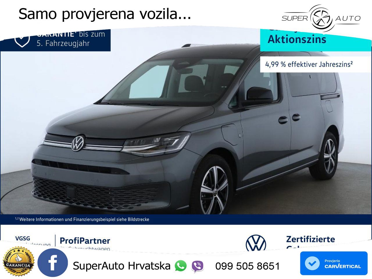 Volkswagen Caddy Maxi Life Kamera Navi Klima Sitzheizung ZV 116 KS