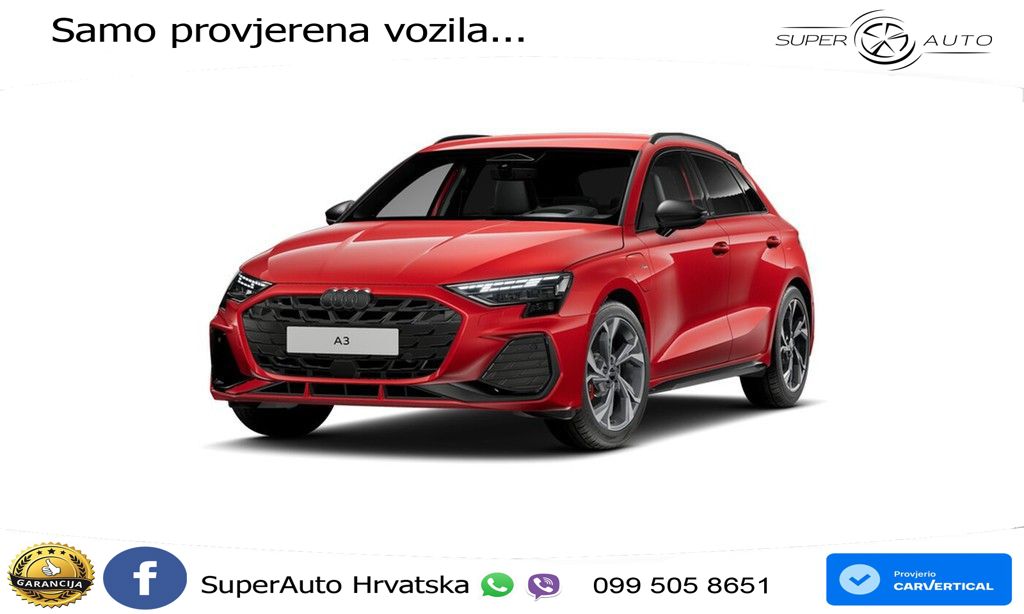 Audi A3 45 TFSIe (272 KS) S tronic S line MATRIX+GR SJED+KAM