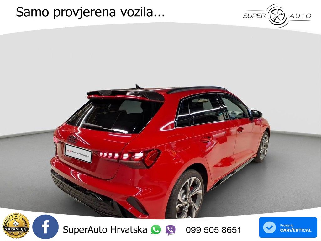 Audi A3 45 TFSIe (272 KS) S tronic S line MATRIX+GR SJED+KAM