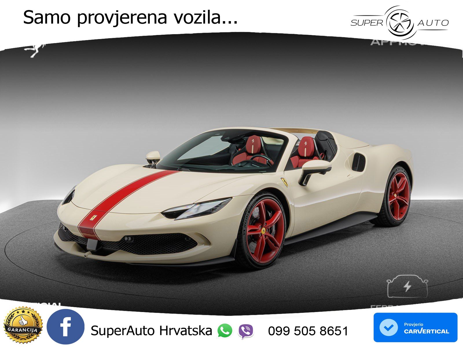 Ferrari 296 GTS 3.0 V6 (830 KS) F1 DCT LED+ACC