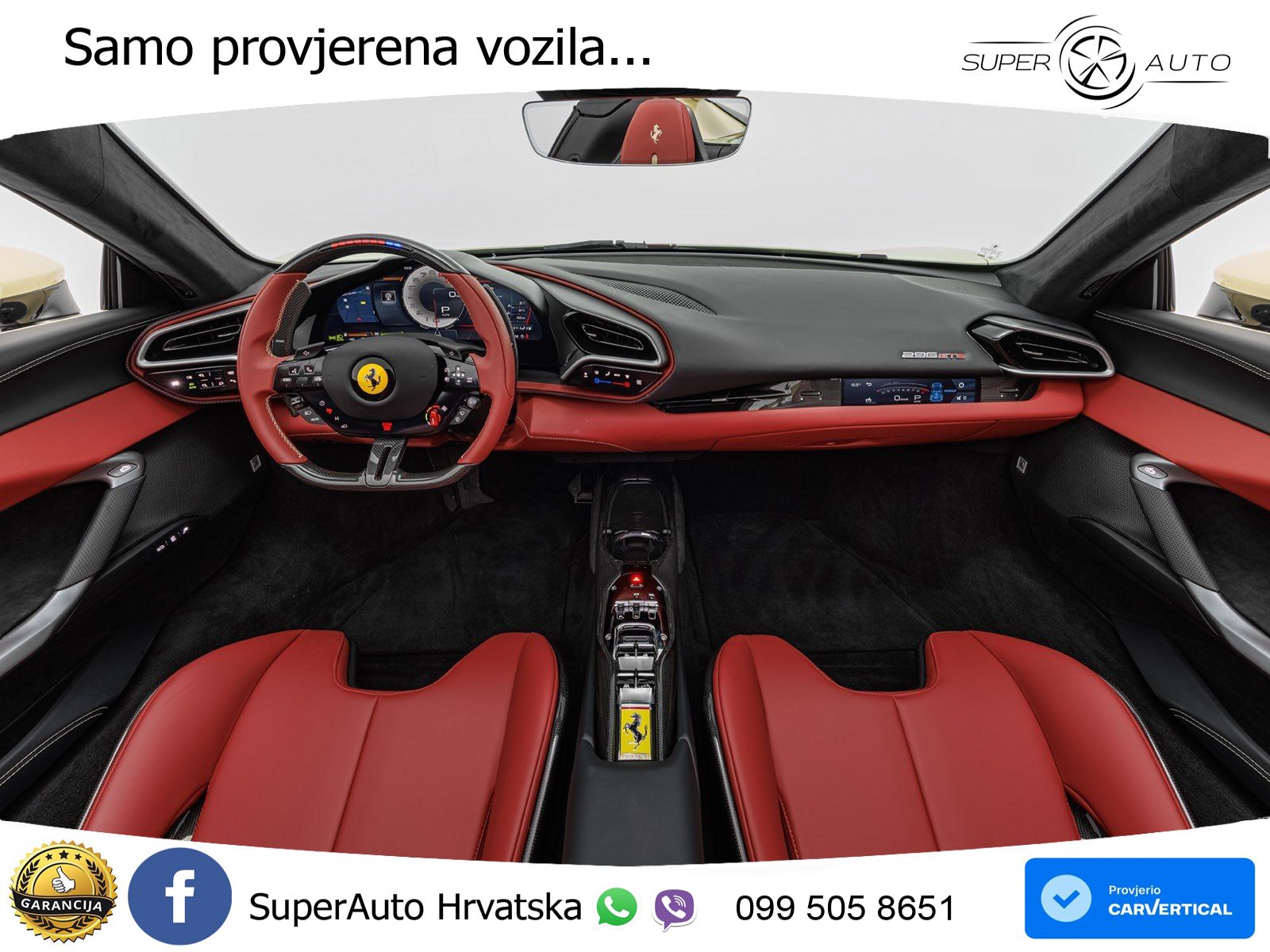 Ferrari 296 GTS 3.0 V6 (830 KS) F1 DCT LED+ACC