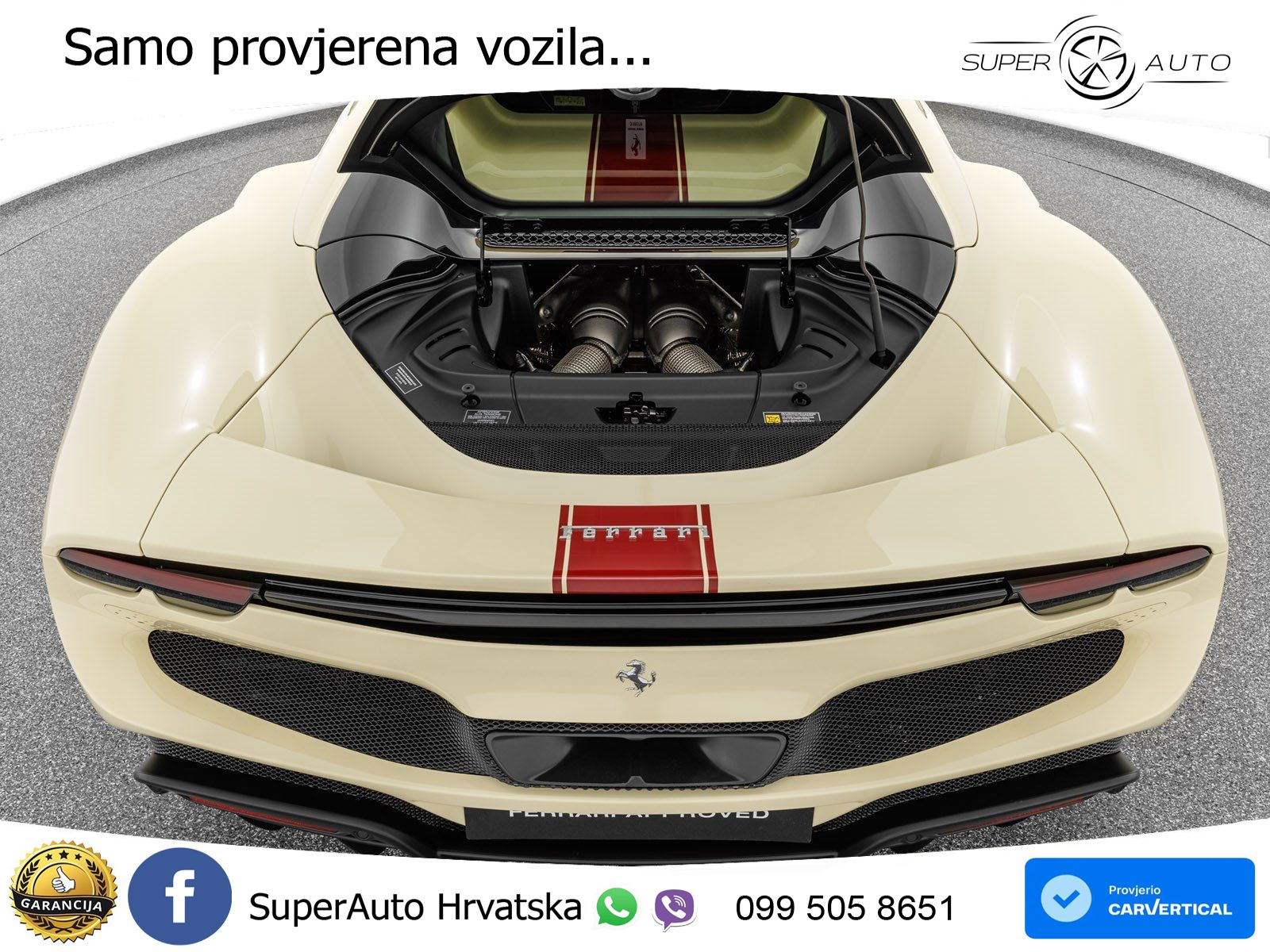 Ferrari 296 GTS 3.0 V6 (830 KS) F1 DCT LED+ACC