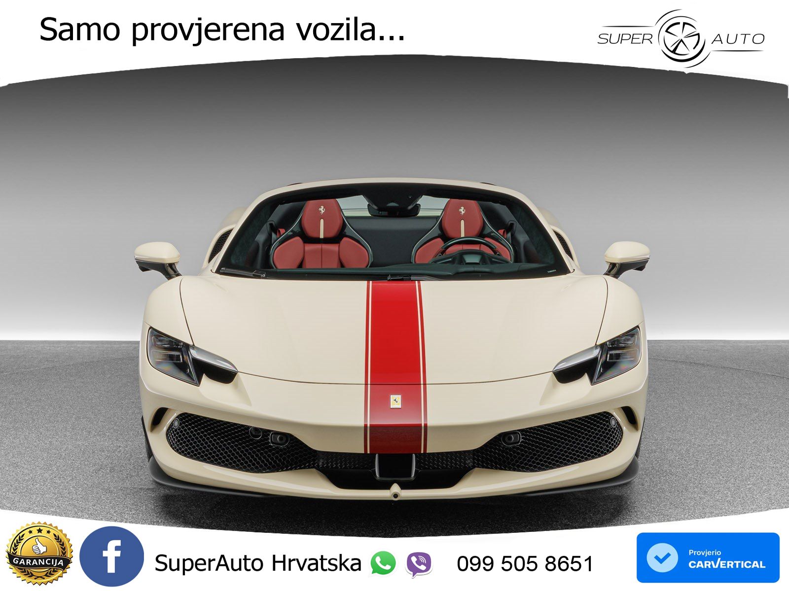 Ferrari 296 GTS 3.0 V6 (830 KS) F1 DCT LED+ACC