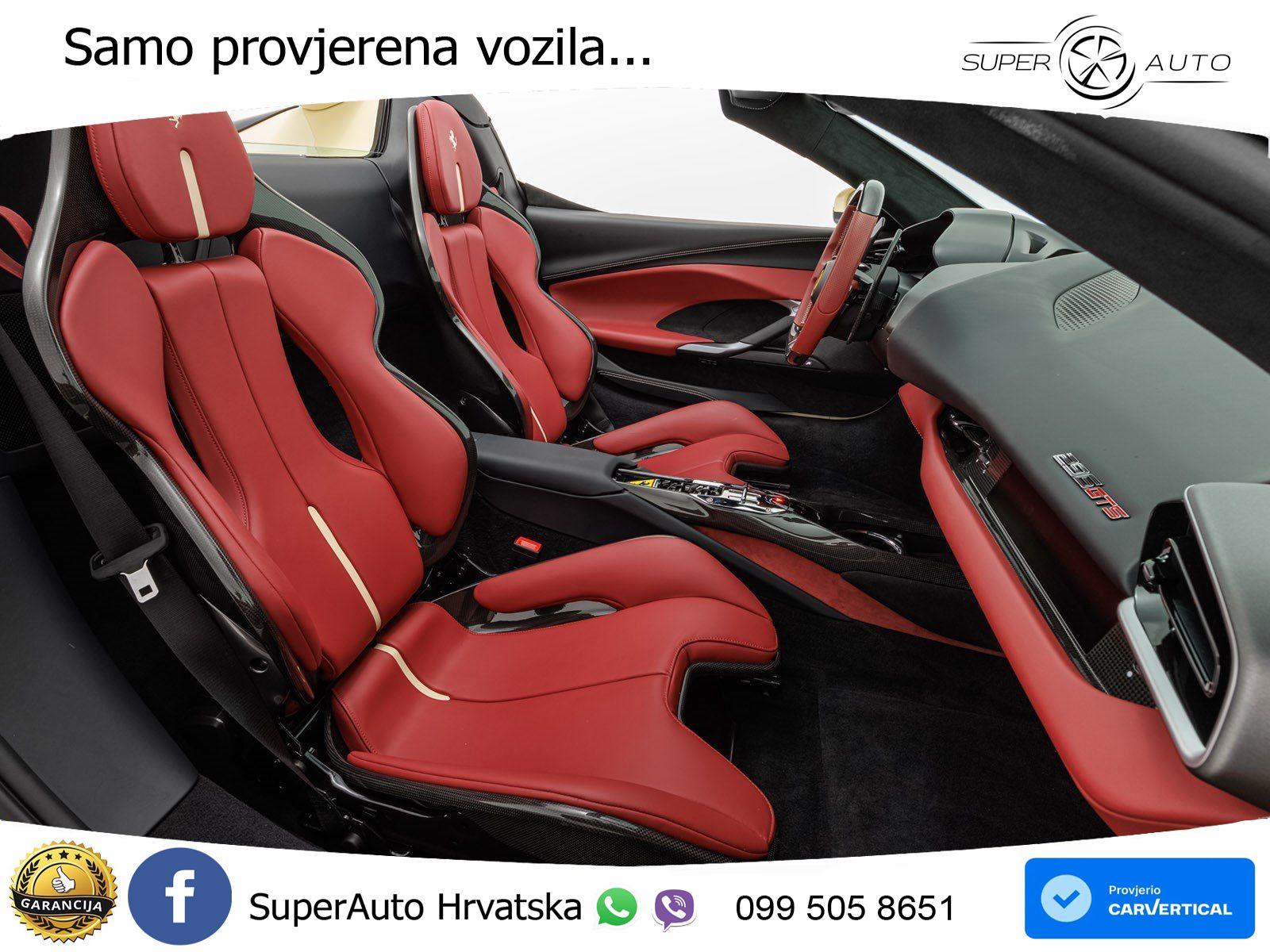 Ferrari 296 GTS 3.0 V6 (830 KS) F1 DCT LED+ACC