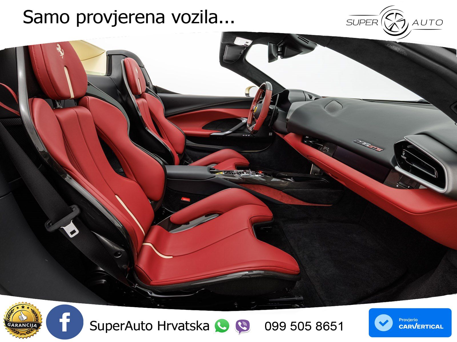 Ferrari 296 GTS 3.0 V6 (830 KS) F1 DCT LED+ACC