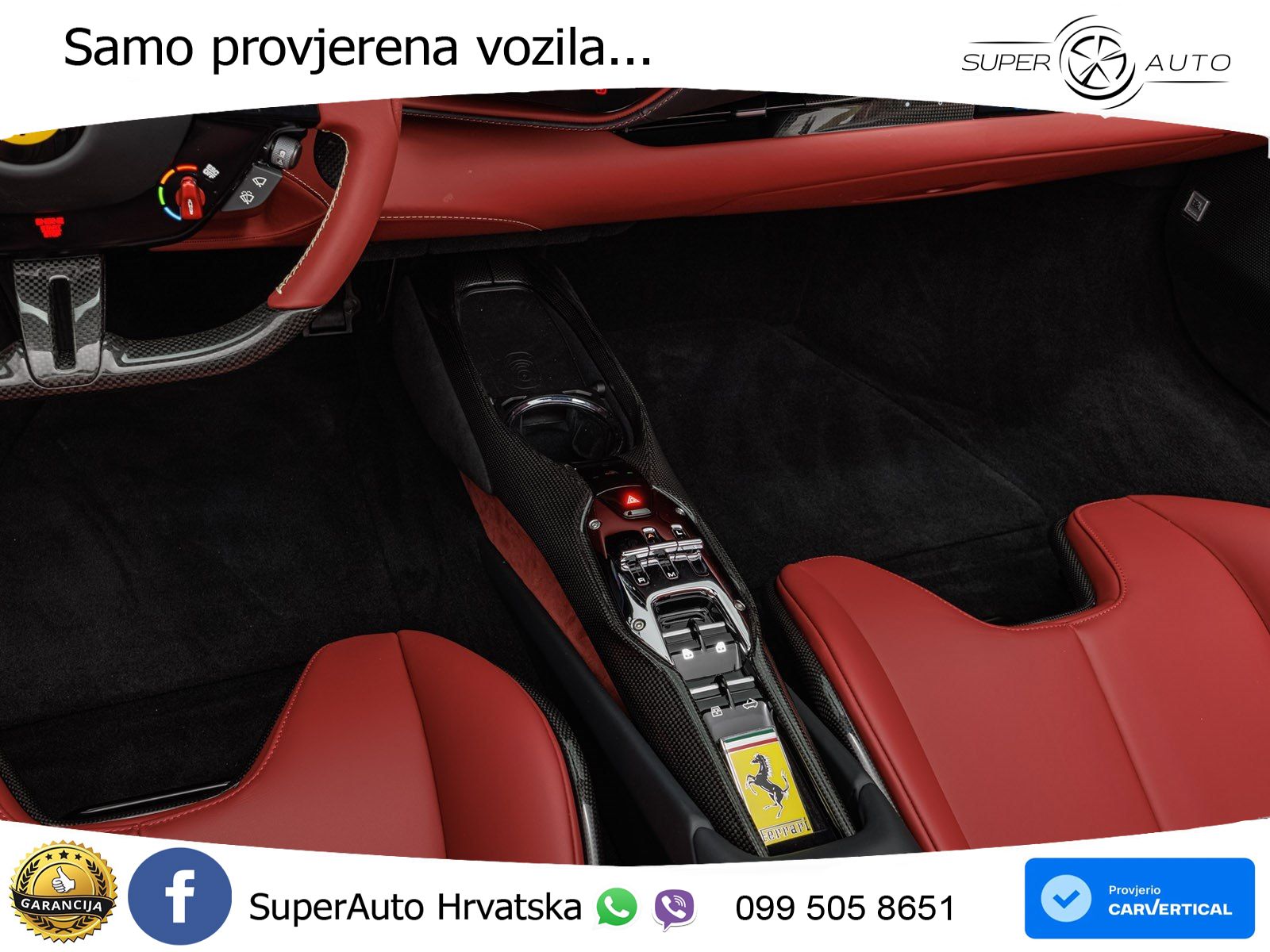 Ferrari 296 GTS 3.0 V6 (830 KS) F1 DCT LED+ACC