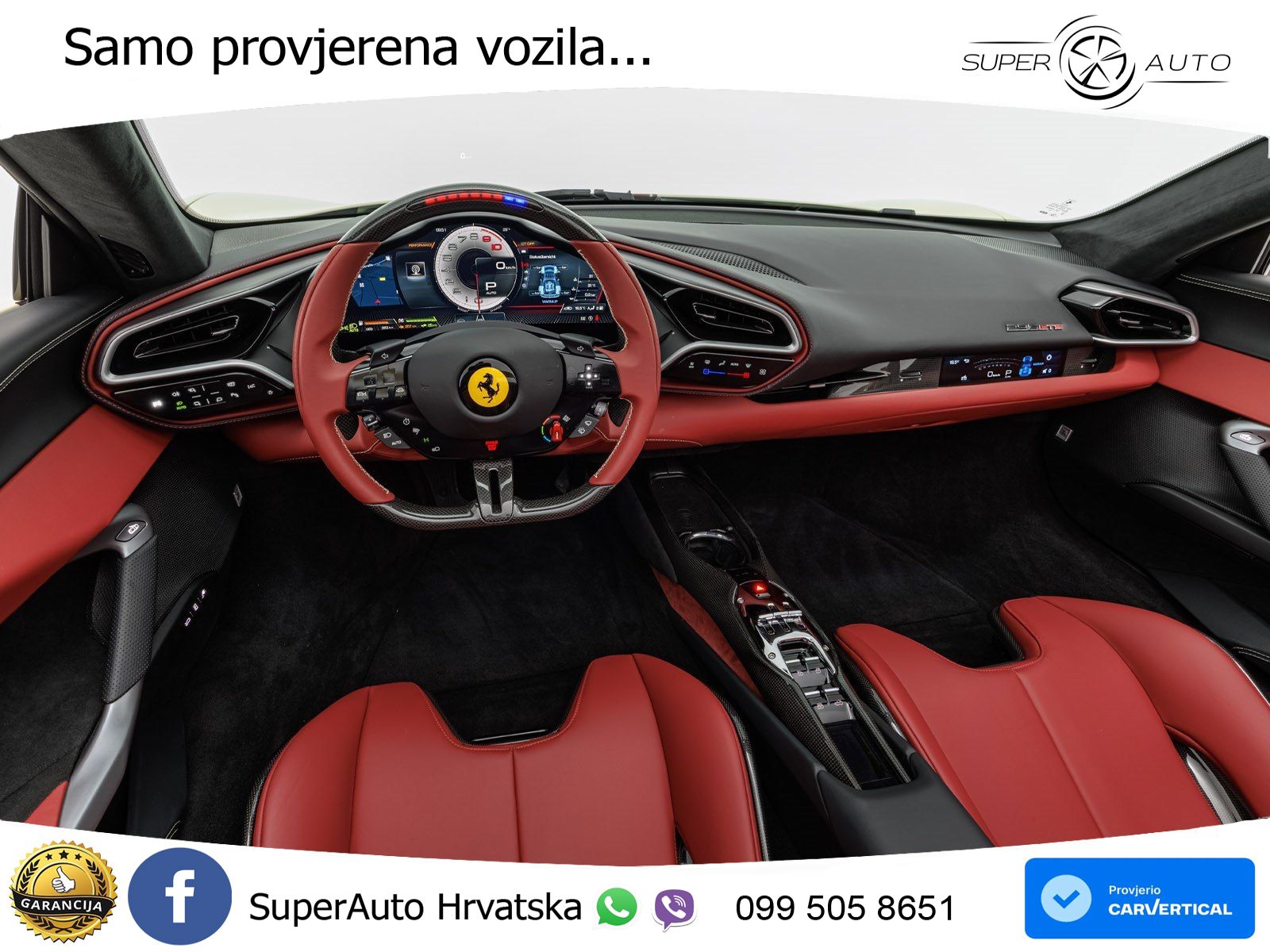 Ferrari 296 GTS 3.0 V6 (830 KS) F1 DCT LED+ACC