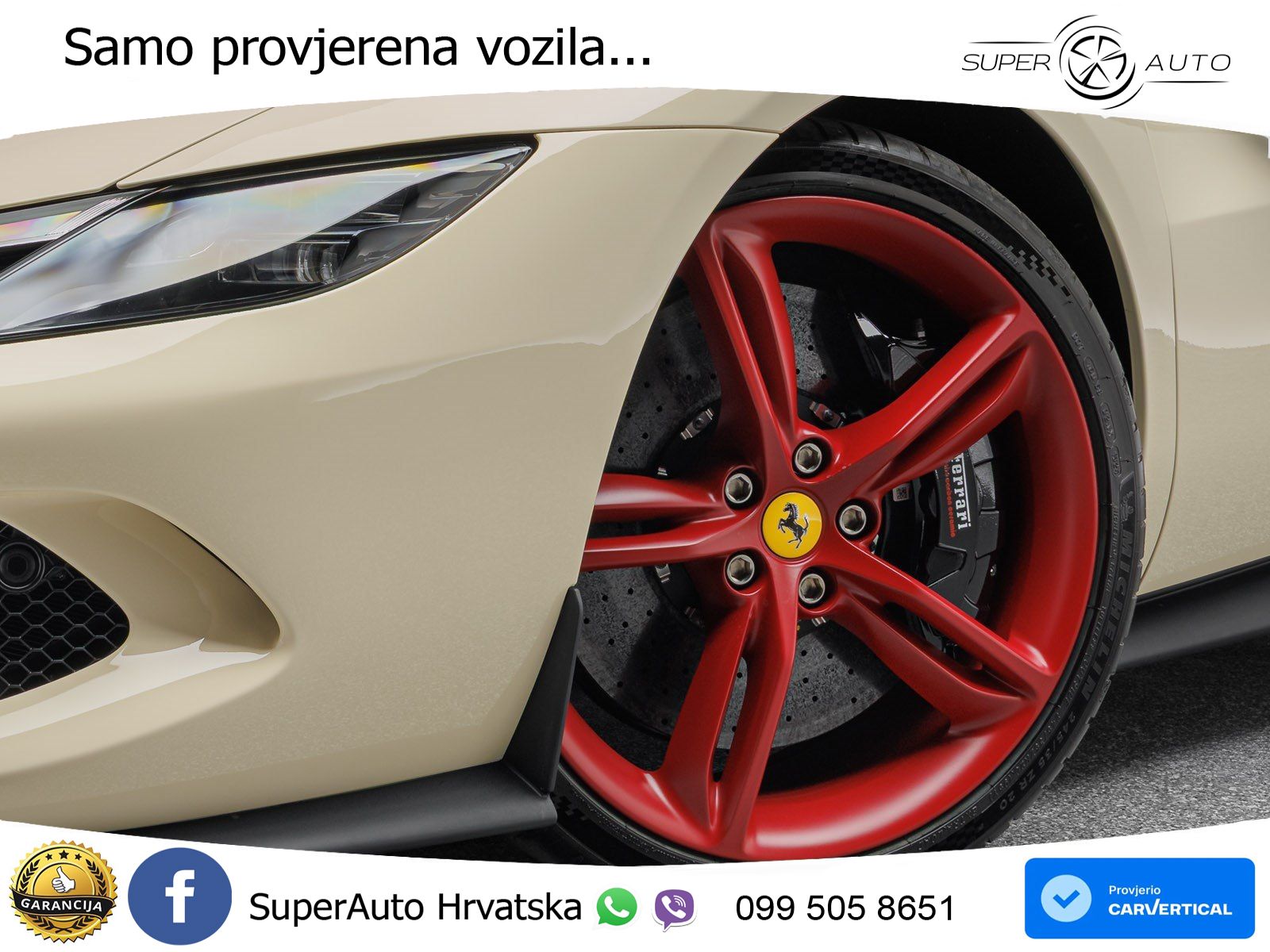 Ferrari 296 GTS 3.0 V6 (830 KS) F1 DCT LED+ACC