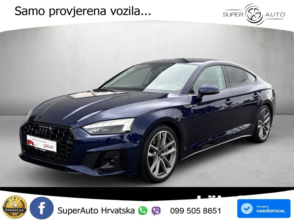 Audi A5 Sportback 45 TFSI (265 KS) quattro S tronic S line MATRIX+GR SJED+KAM