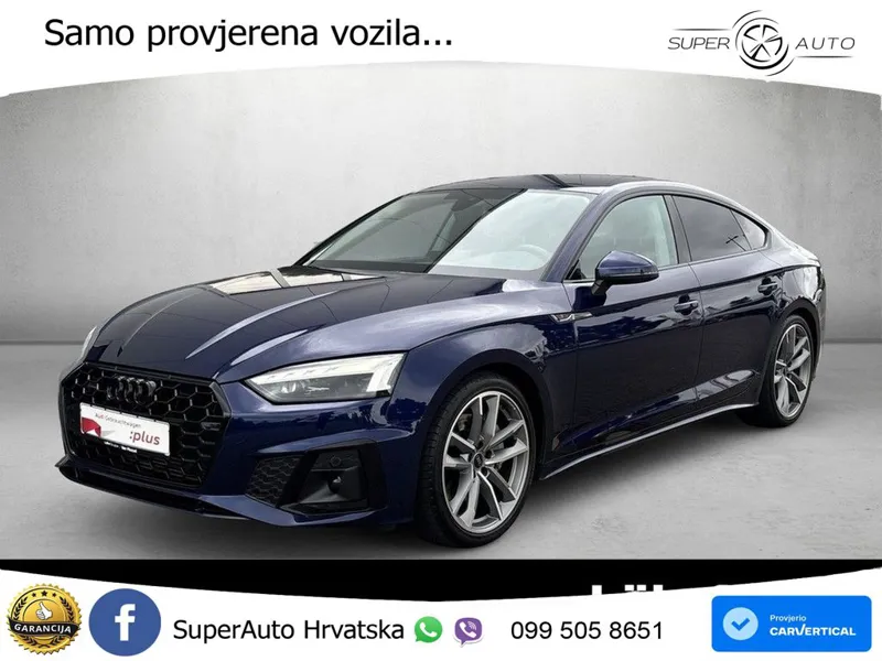 Audi A5 Sportback 45 TFSI (265 KS) quattro S tronic S line MATRIX+GR SJED+KAM