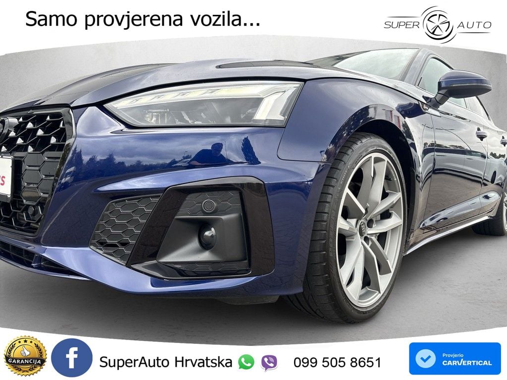Audi A5 Sportback 45 TFSI (265 KS) quattro S tronic S line MATRIX+GR SJED+KAM