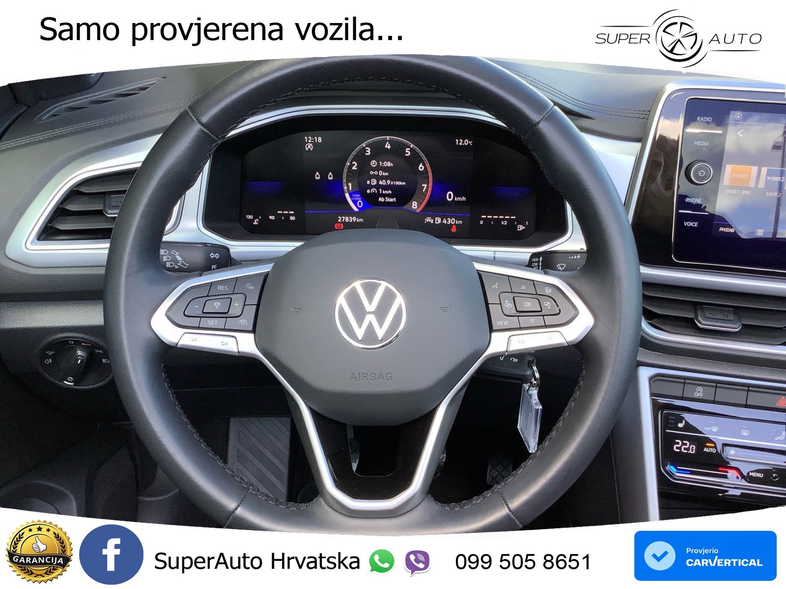 Volkswagen T-Roc 1.5 TSI (150 KS) LED+GR SJED+ACC