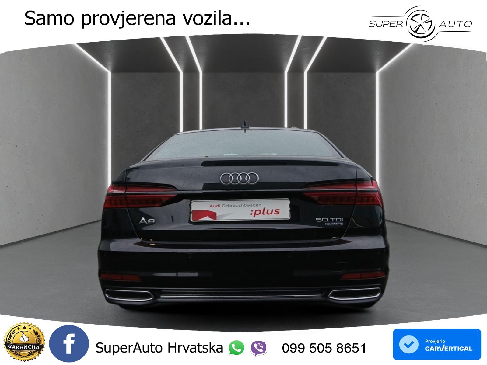 Audi A6 50 TDI V6 (286 KS) quattro tiptronic MATRIX+GR SJED+KAM