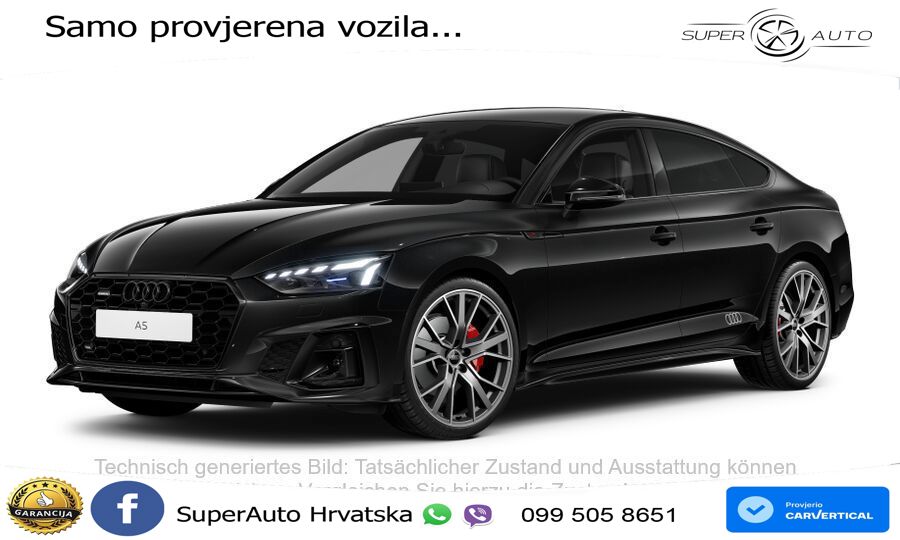 Audi A5 Sportback 40 TDI (204 KS) quattro S tronic 2x S line LED+GR SJED+ACC