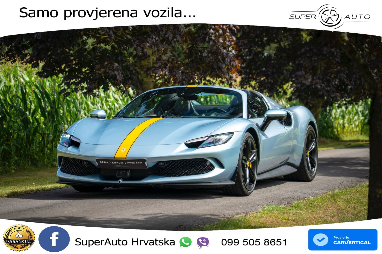 Ferrari 296 GTS 3.0 V6 (830 KS) F1 DCT LED+ACC
