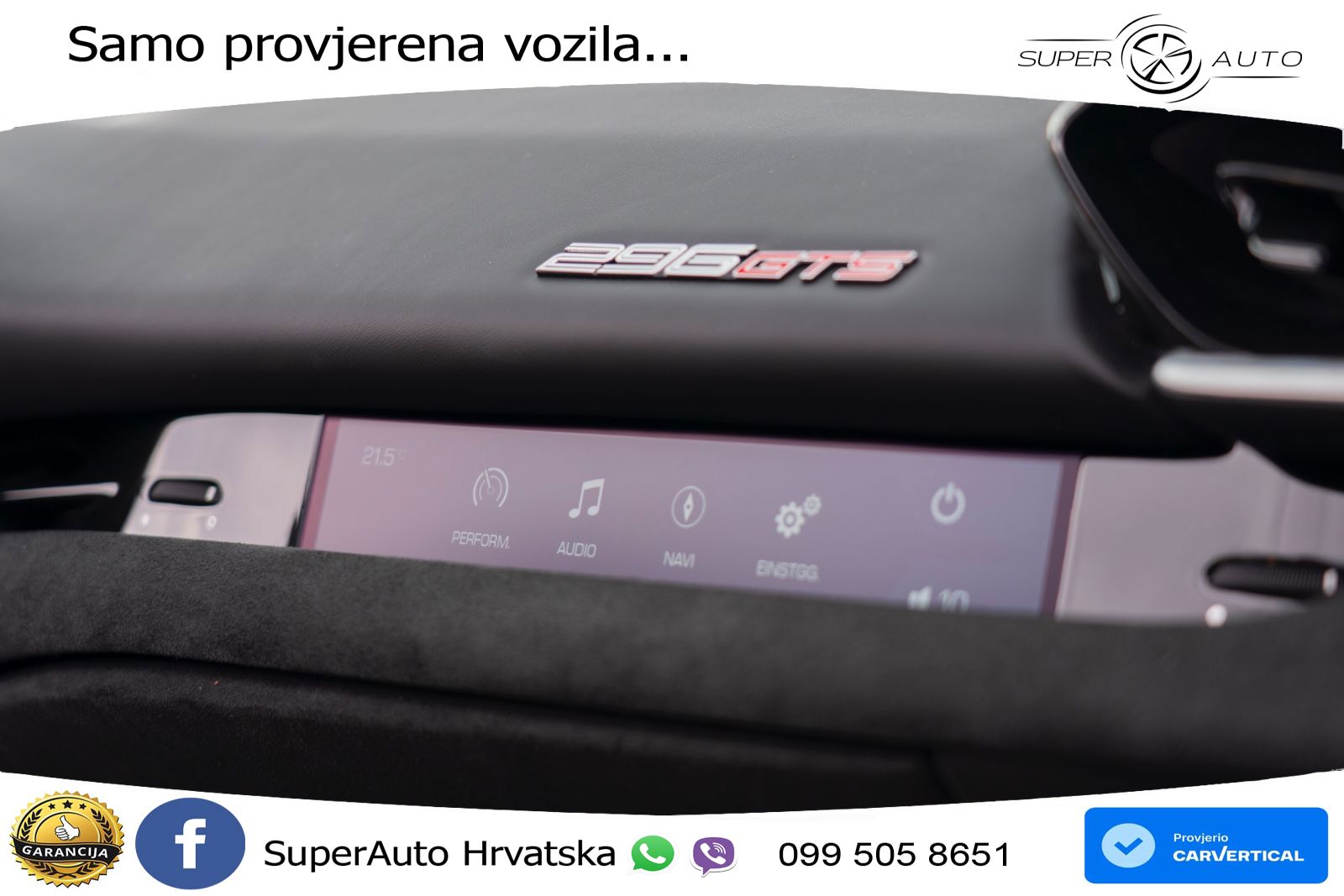 Ferrari 296 GTS 3.0 V6 (830 KS) F1 DCT LED+ACC
