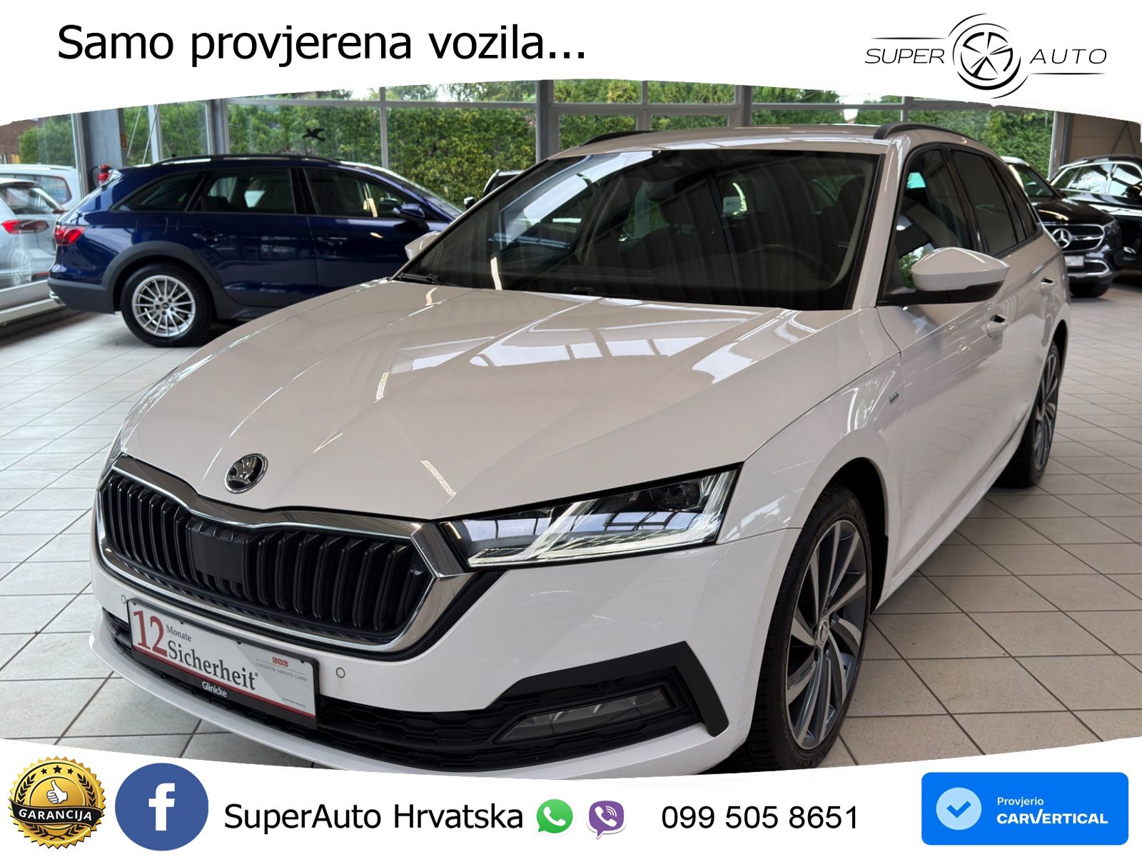 Škoda Octavia Combi 2.0 TDI (150 KS) DSG LED+GR SJED+ACC