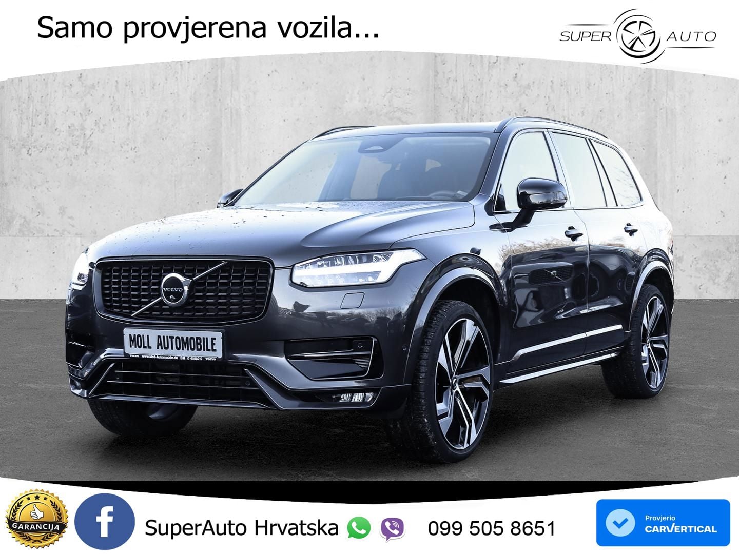 Volvo XC90 2.0 B5 Diesel AWD Automatic ACC+HEAD+4xGR SJED+360+PANO