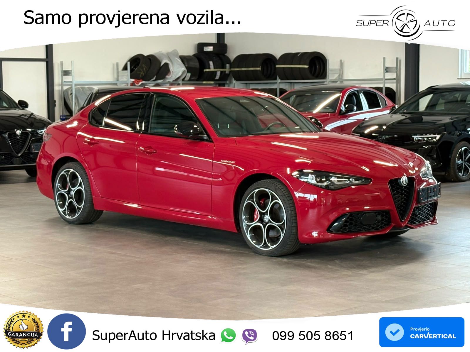 Alfa Romeo Giulia 2.0 Turbo (280 KS) Q4 Automatic LED+GR SJED+ACC