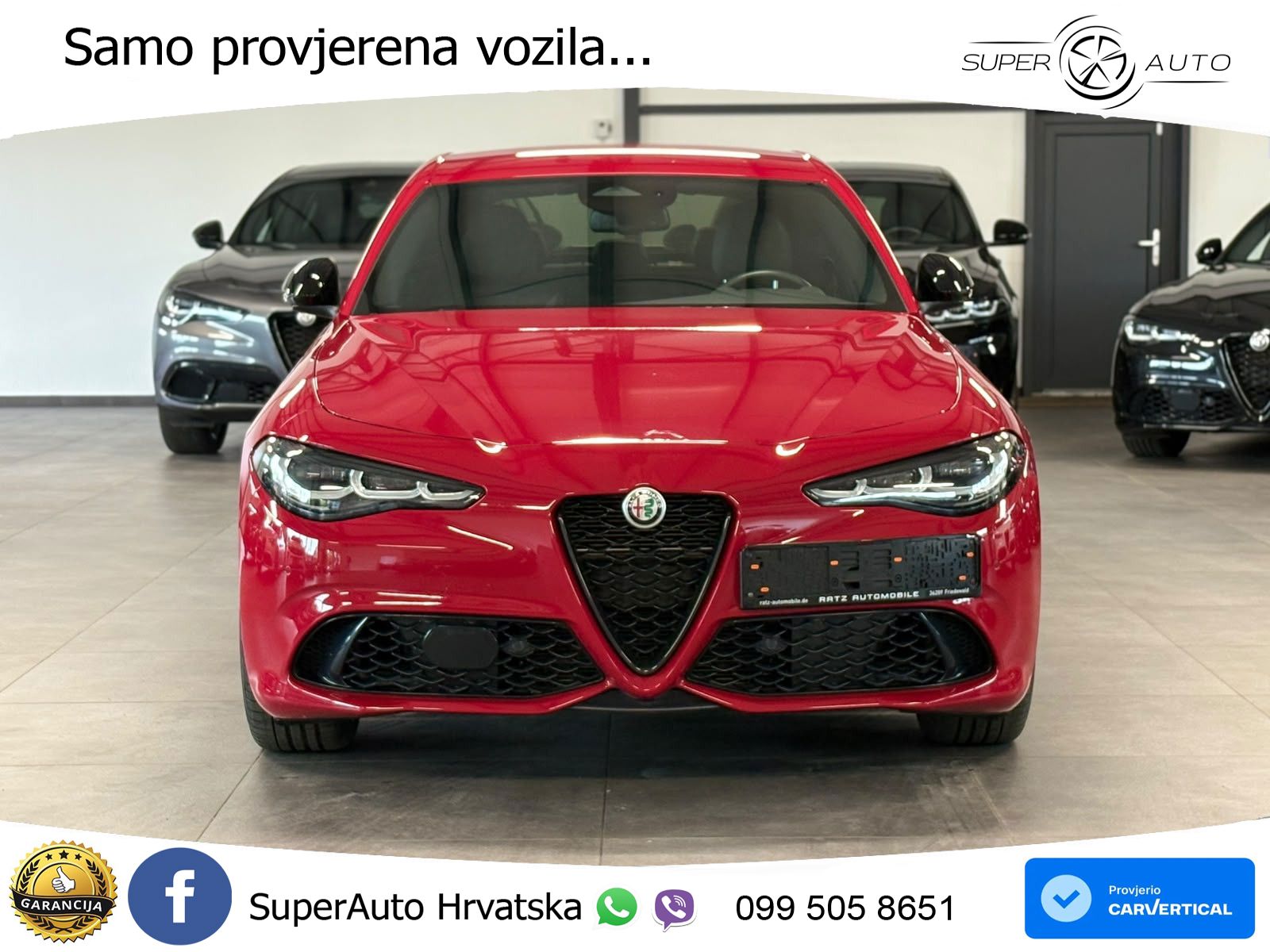 Alfa Romeo Giulia 2.0 Turbo (280 KS) Q4 Automatic LED+GR SJED+ACC