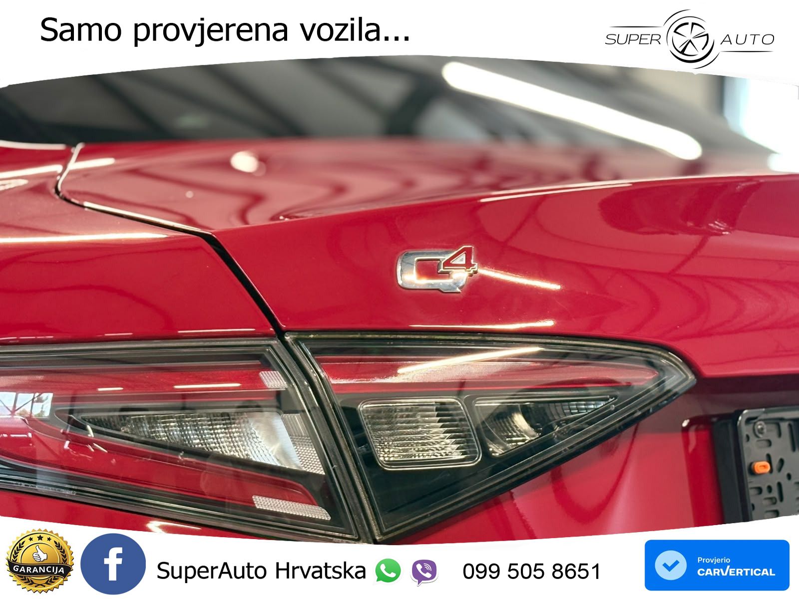 Alfa Romeo Giulia 2.0 Turbo (280 KS) Q4 Automatic LED+GR SJED+ACC