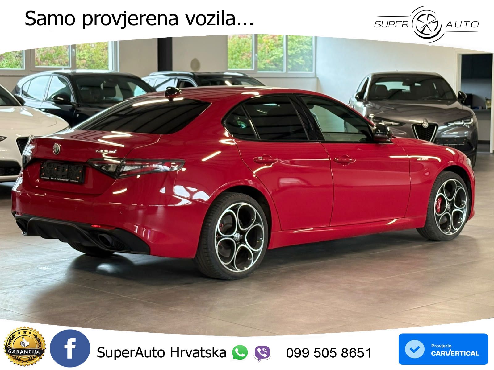 Alfa Romeo Giulia 2.0 Turbo (280 KS) Q4 Automatic LED+GR SJED+ACC