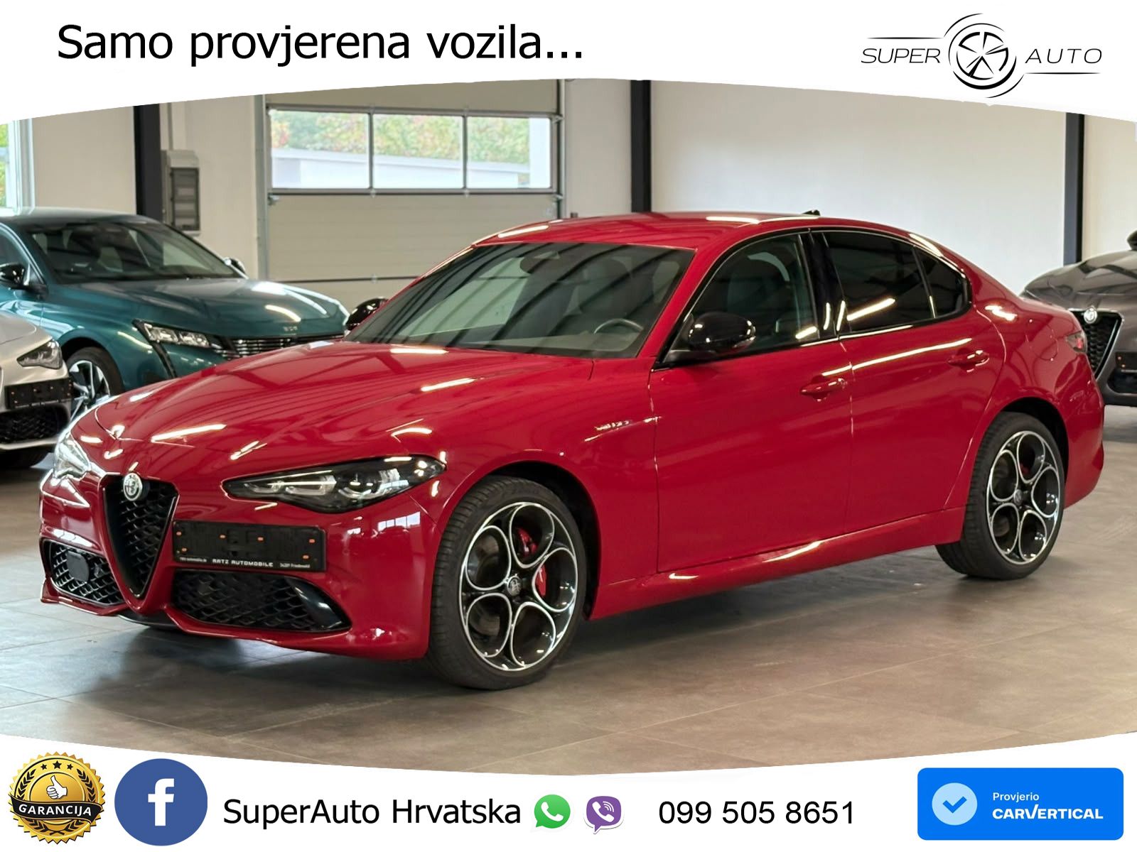 Alfa Romeo Giulia 2.0 Turbo (280 KS) Q4 Automatic LED+GR SJED+ACC