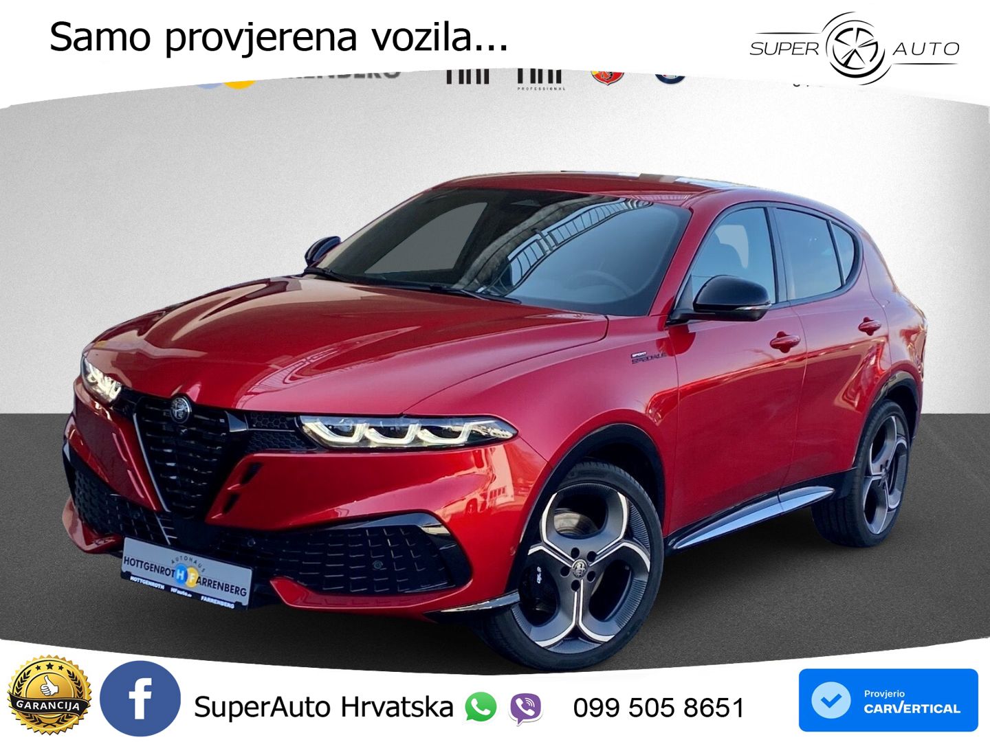 Alfa Romeo Tonale 1.5 VGT (174 KS) Hybrid TCT LED+GR SJED+ACC