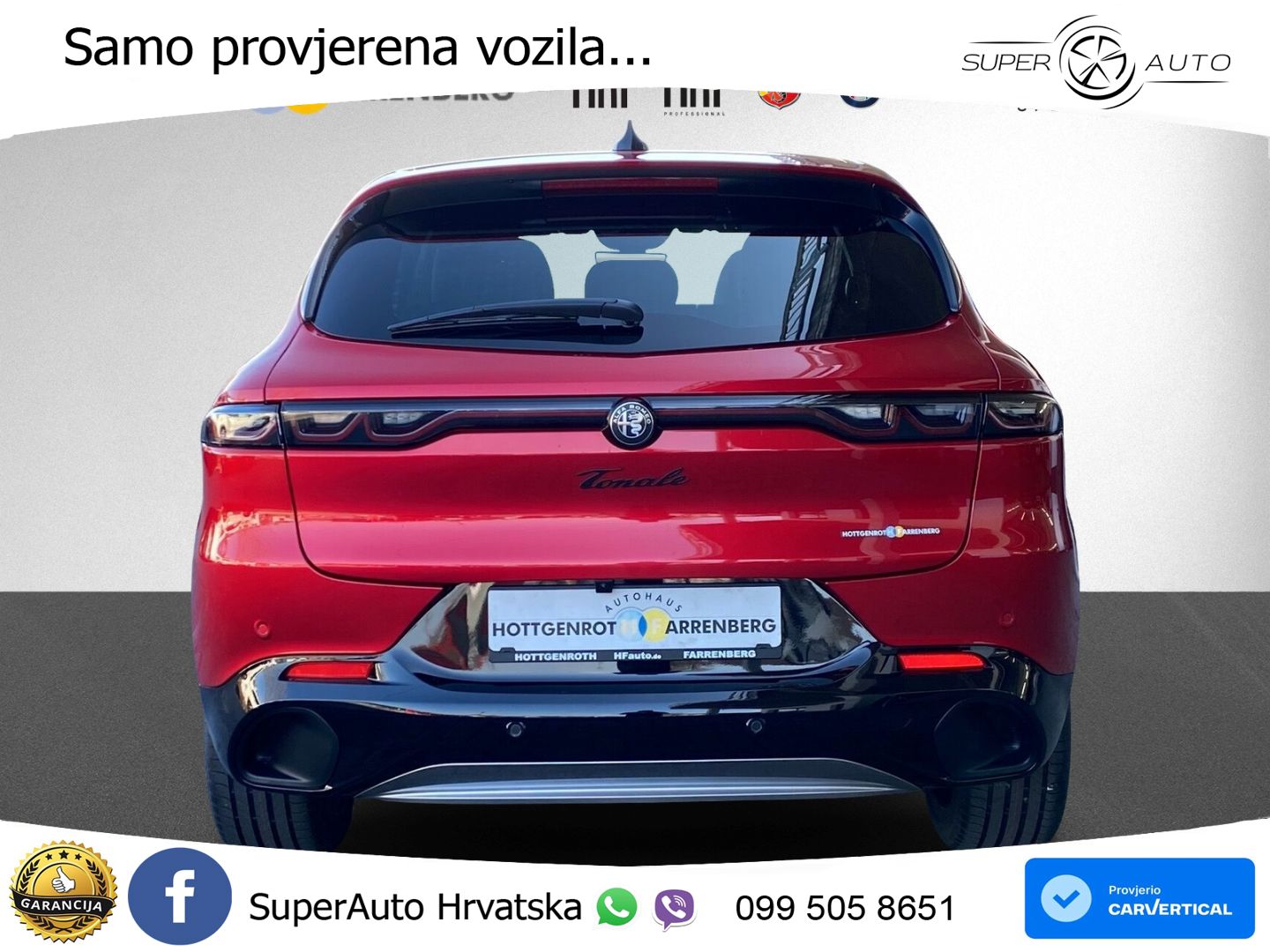 Alfa Romeo Tonale 1.5 VGT (174 KS) Hybrid TCT LED+GR SJED+ACC