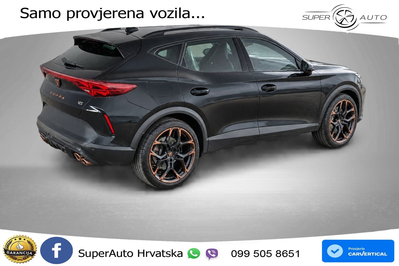 Cupra Formentor VZ5 2.5 TSI (390 KS) 4Drive DSG MATRIX+GR SJED+KAM