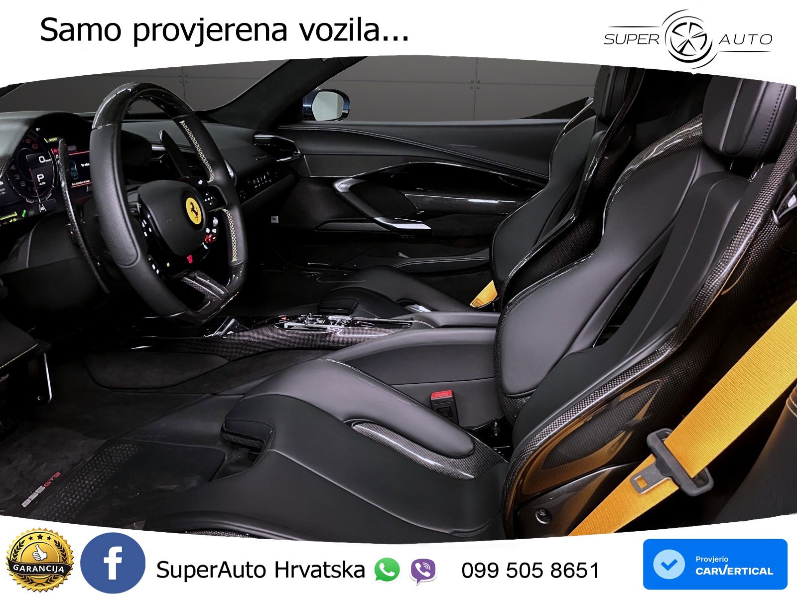 Ferrari 296 GTB 3.0 V6 (830 KS) F1 DCT LED+ACC