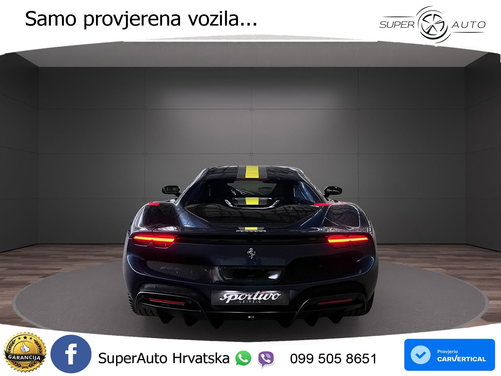 Ferrari 296 GTB 3.0 V6 (830 KS) F1 DCT LED+ACC
