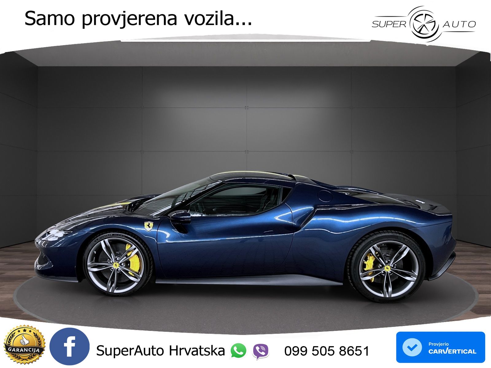Ferrari 296 GTB 3.0 V6 (830 KS) F1 DCT LED+ACC